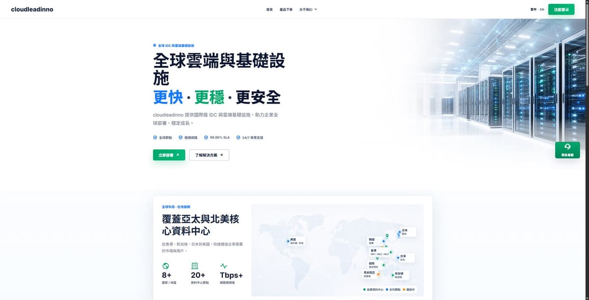 CloudLeadInno VPS最低$1/月起:香港CN2/美国家宽云/新加坡国际线路,支持Windows