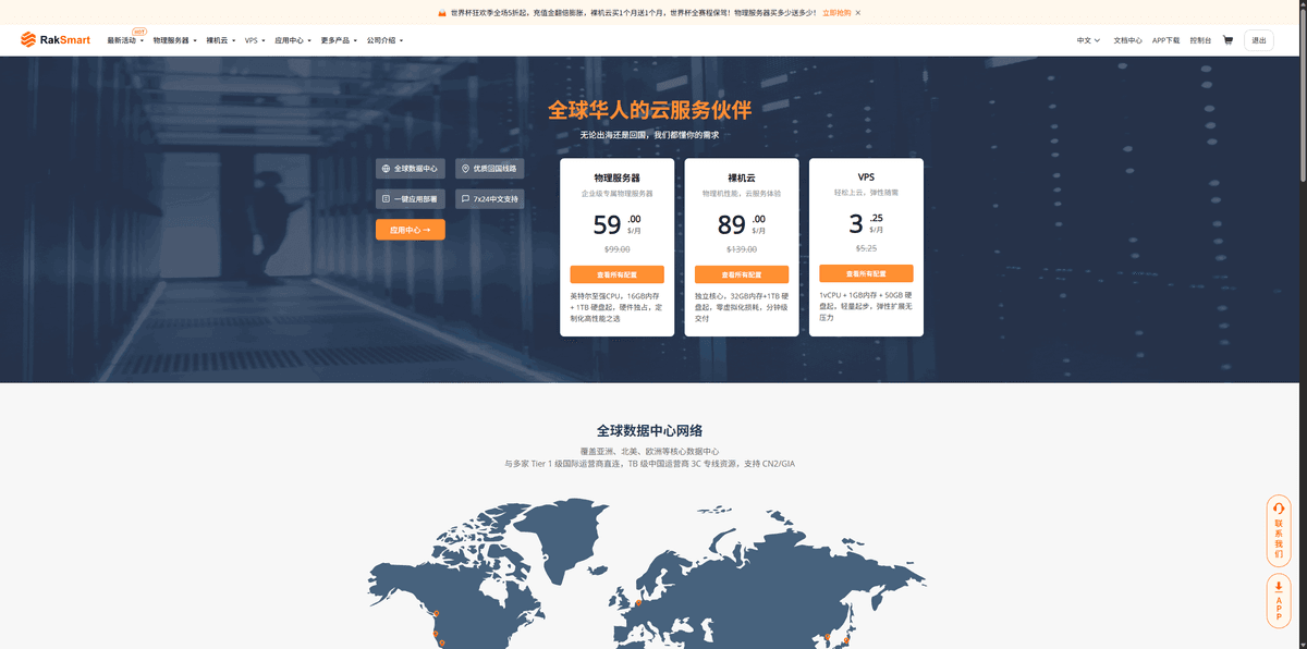 RAKsmart全面评测:一个月$59起,支持900+IPv4、32个C段,CN2线路,无需实名,全球13个机房可选!RAKsmart成为站长和跨境卖家的热门选择?
