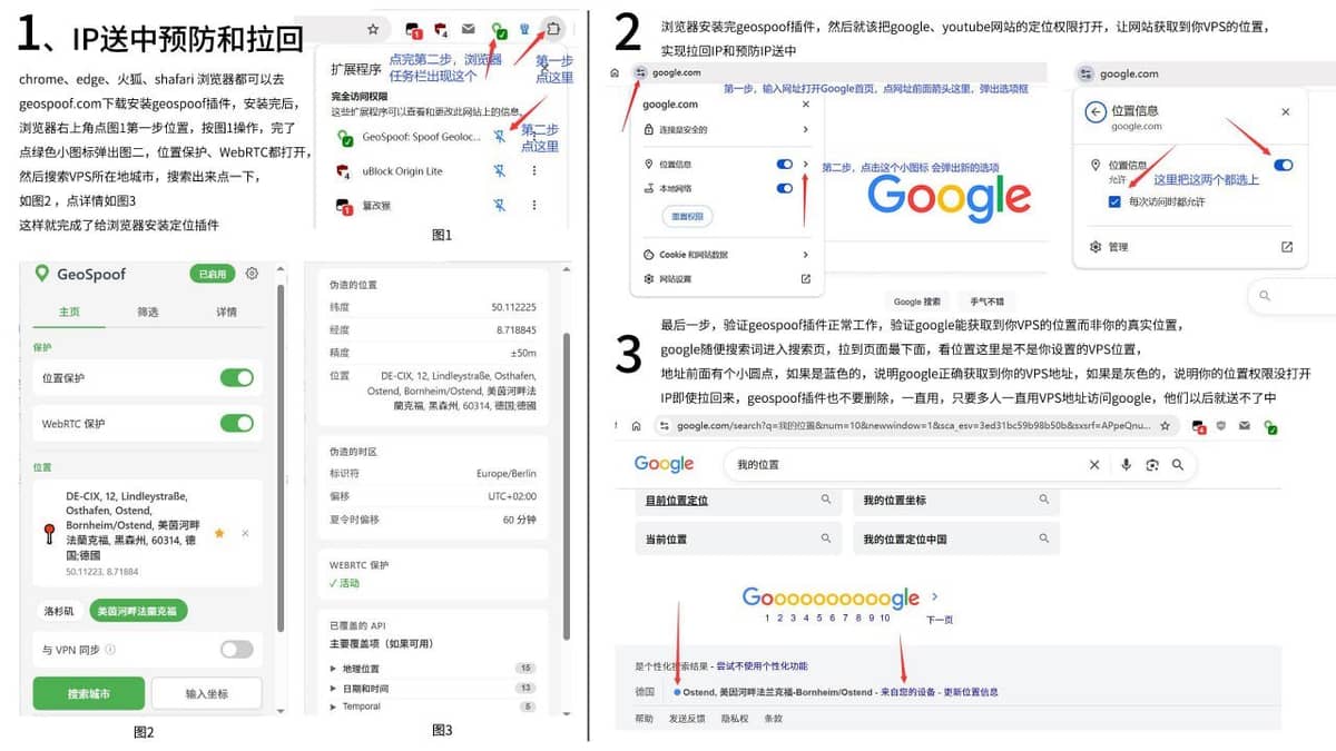用了海外 VPS ,IP 明明已经在国外,浏览器定位却还显示真实位置?本文教你使用 GeoSpoof 修改 Chrom…