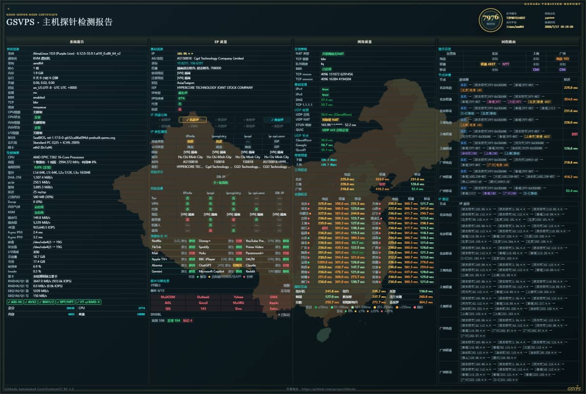 Onidel 越南胡志明 VPS 测评:移动回程低至 52ms,原生 IP 与性能实测